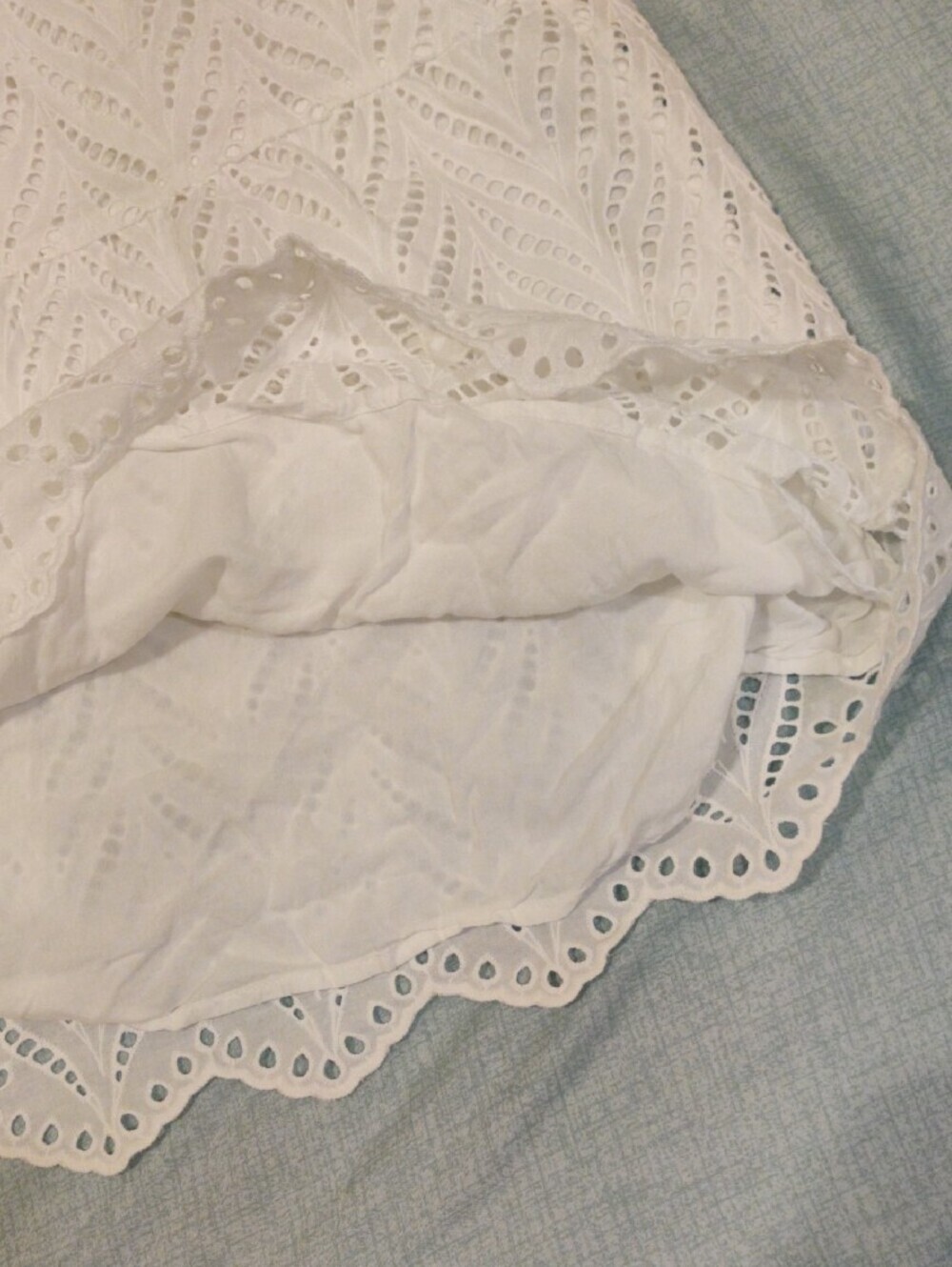 S.Oliver White Eyelet Lace Tiered Dress - Picture 10 of 15